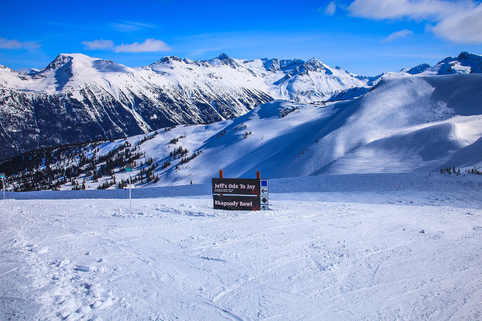 Whistler Blackcomb ski resort in Canada