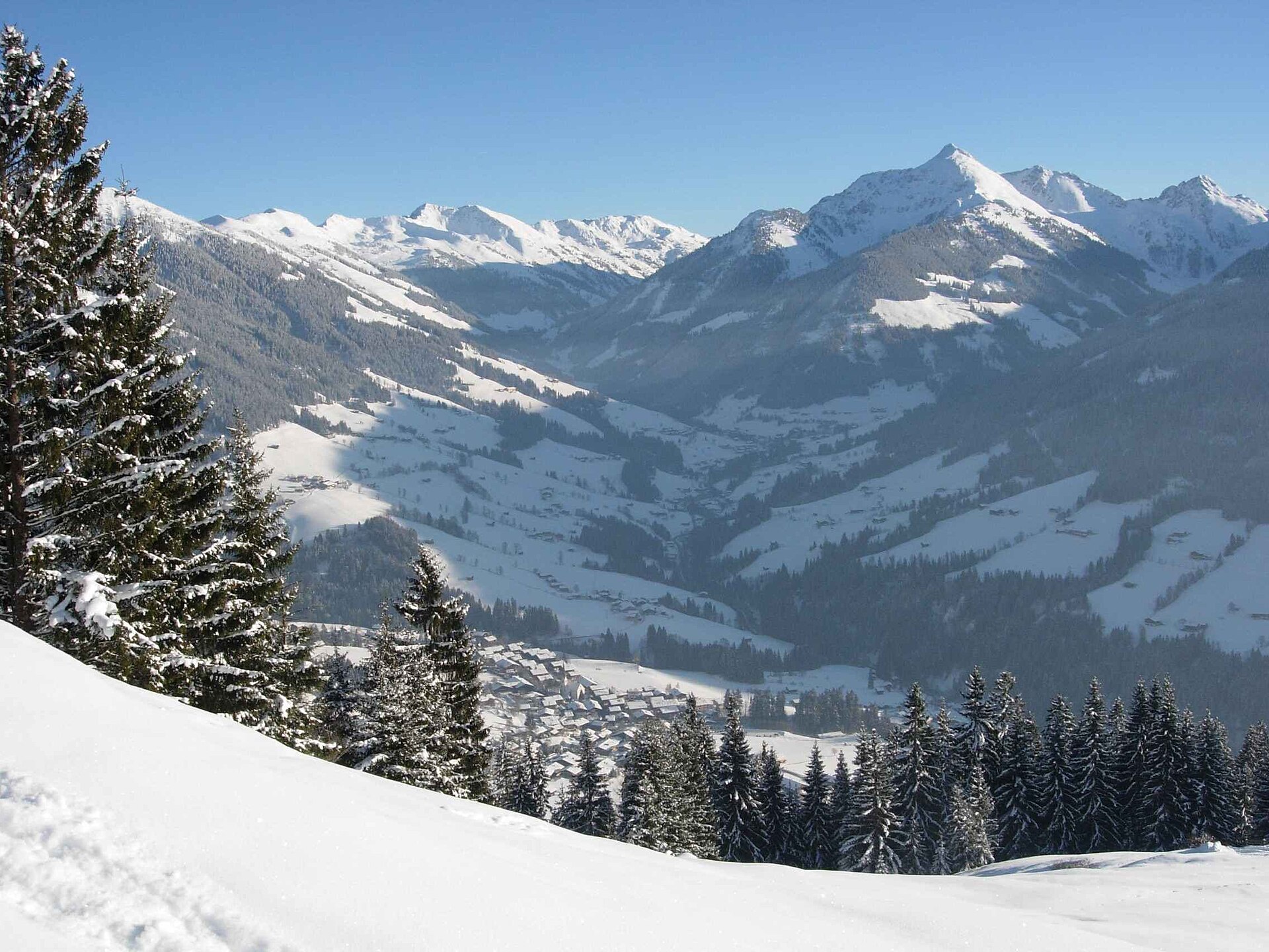 Alpbach ski resort in Austria