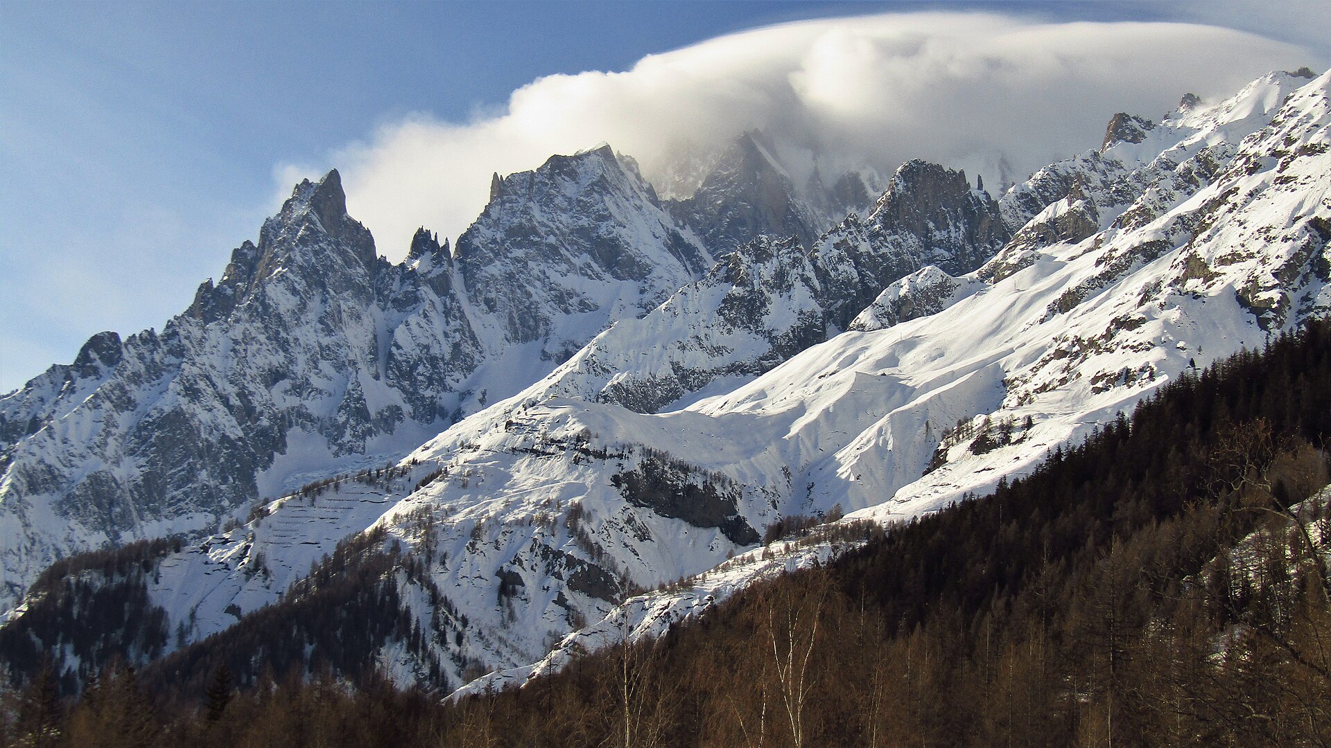 Courmayeur ski resort in Italy
