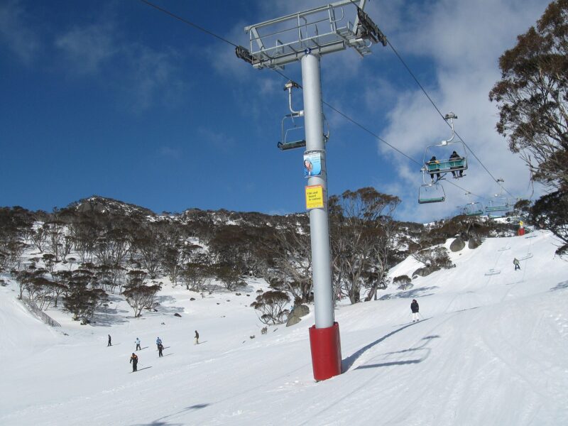 Perisher ski resort in Australia