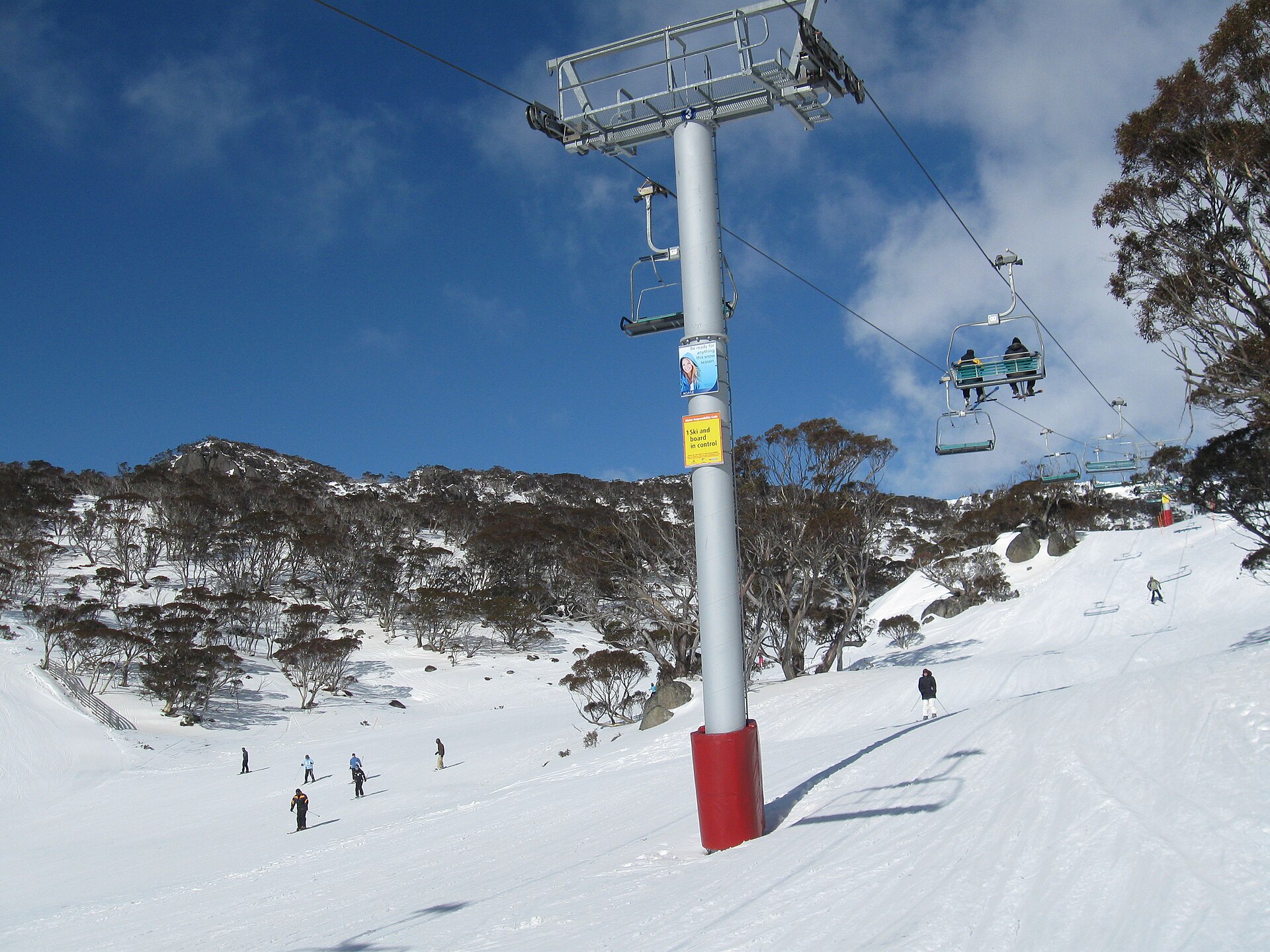Perisher ski resort in Australia