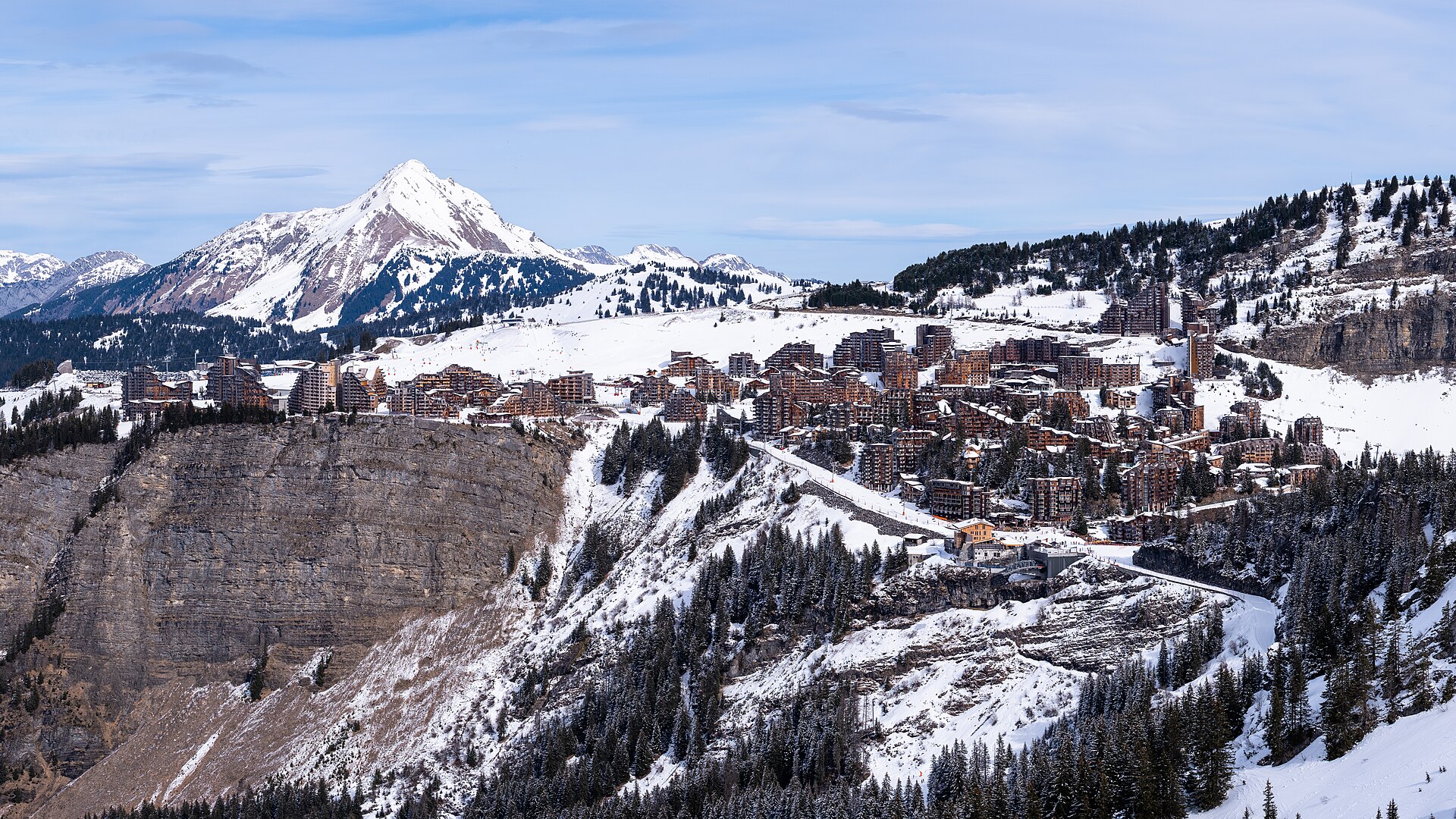 Morzine ski resort in France