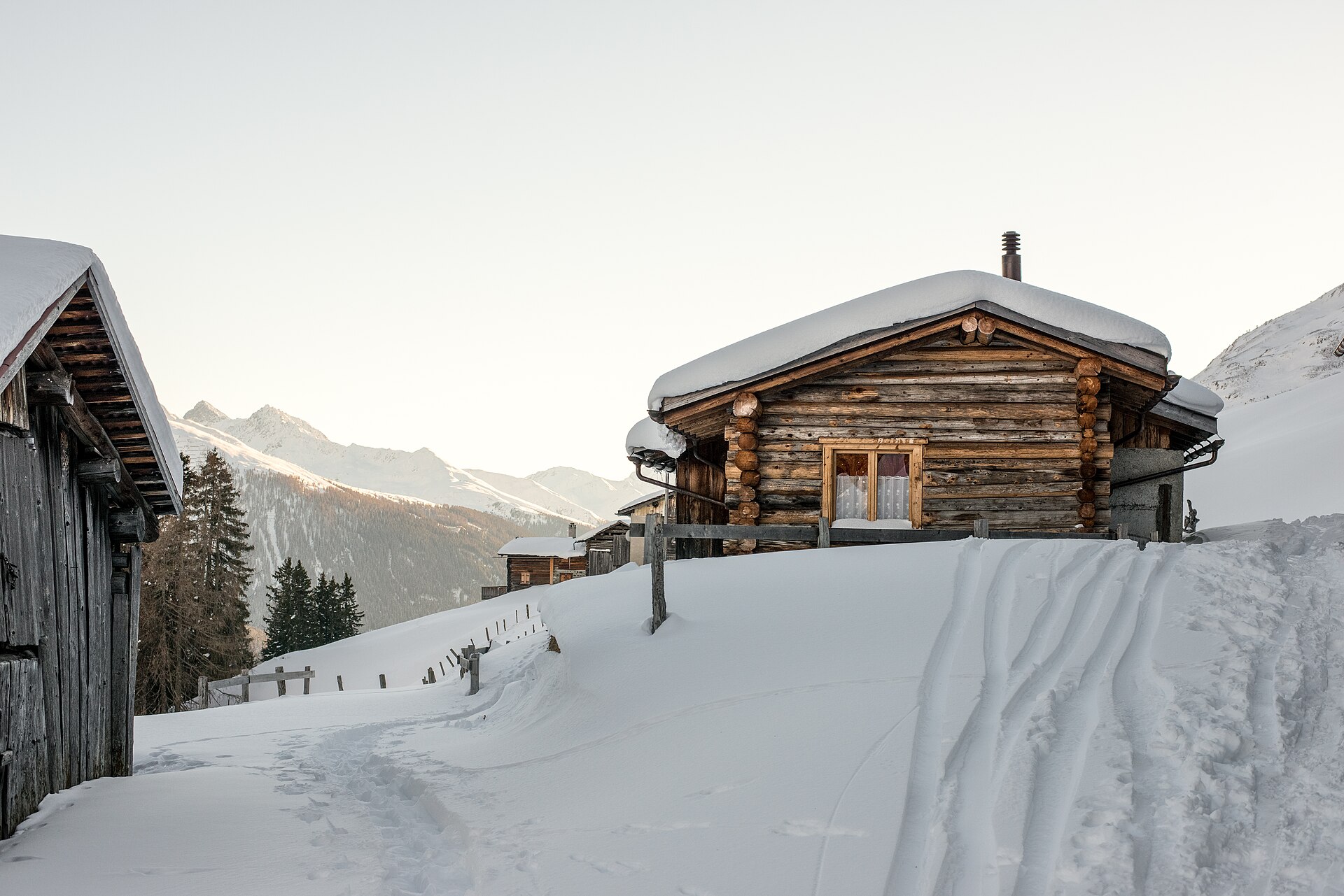 Klosters ski resort in Switzerland