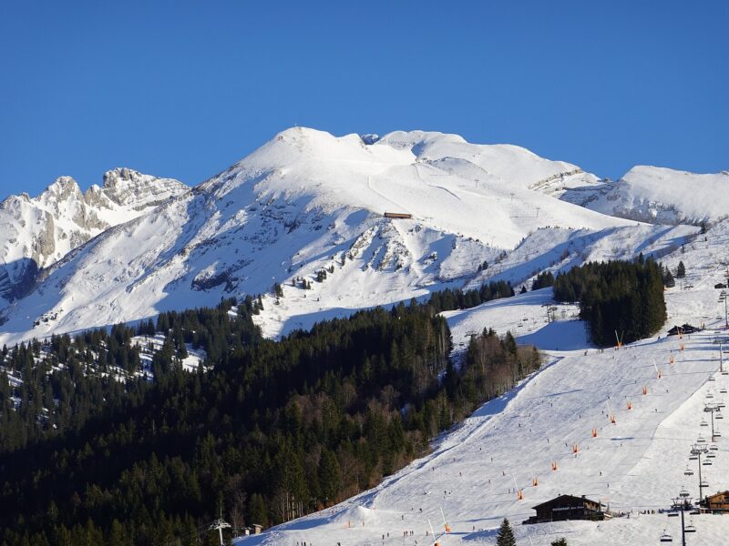La Clusaz ski resort in France