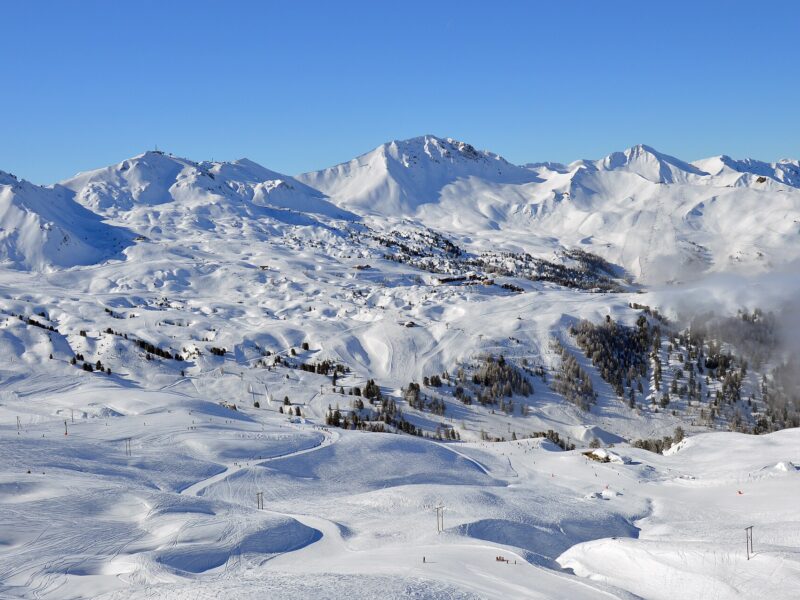 La Plagne ski resort in France