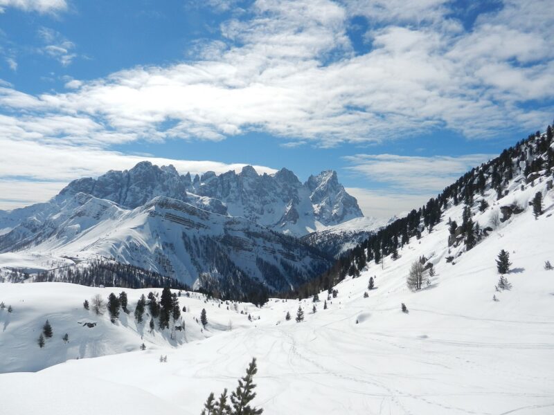 San Martino di Castrozza ski resort in Italy
