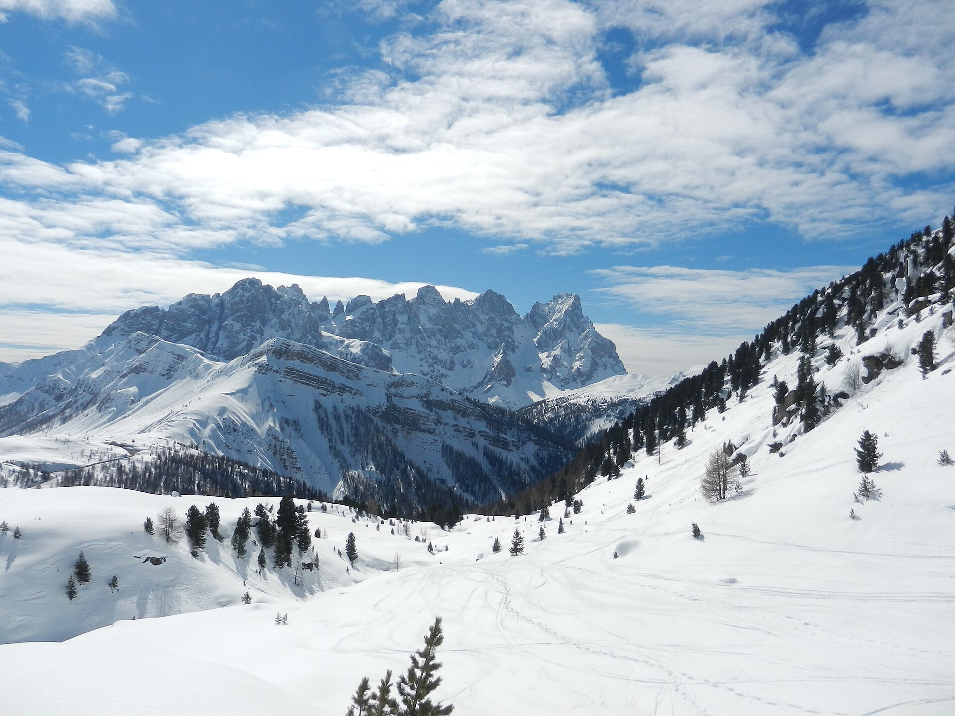 San Martino di Castrozza ski resort in Italy
