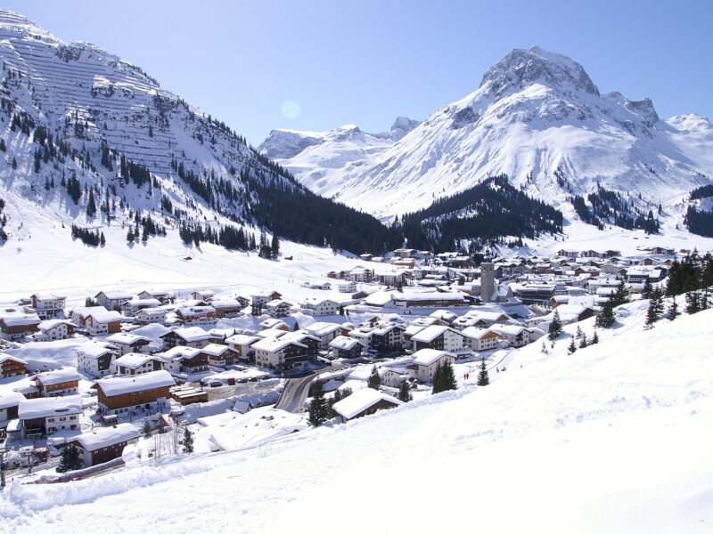 Lech Zürs ski resort in Austria