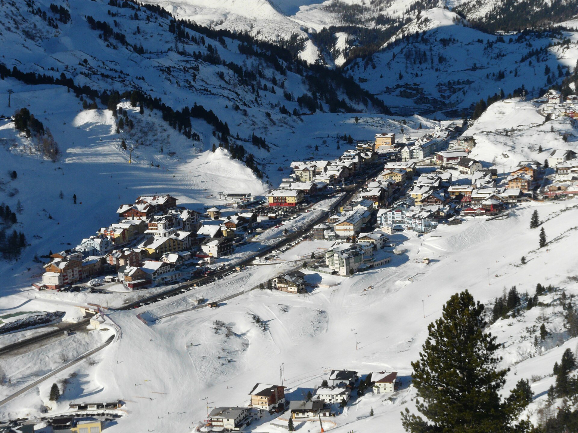 Obertauern ski resort in Austria