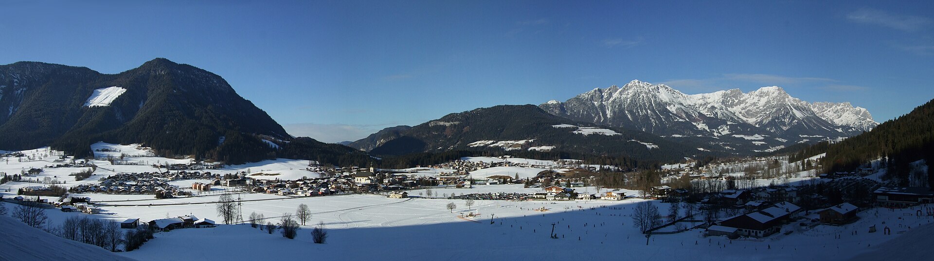 Söll ski resort in Austria