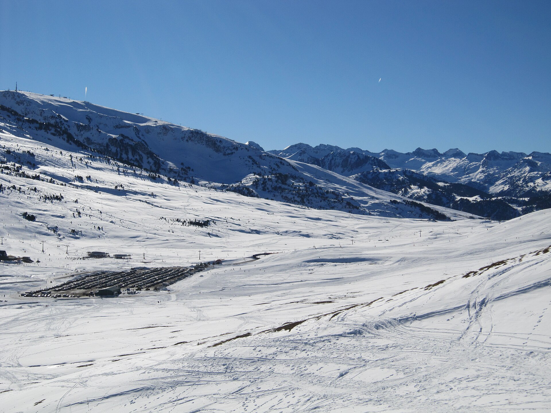 Baqueira Beret ski resort in Spain