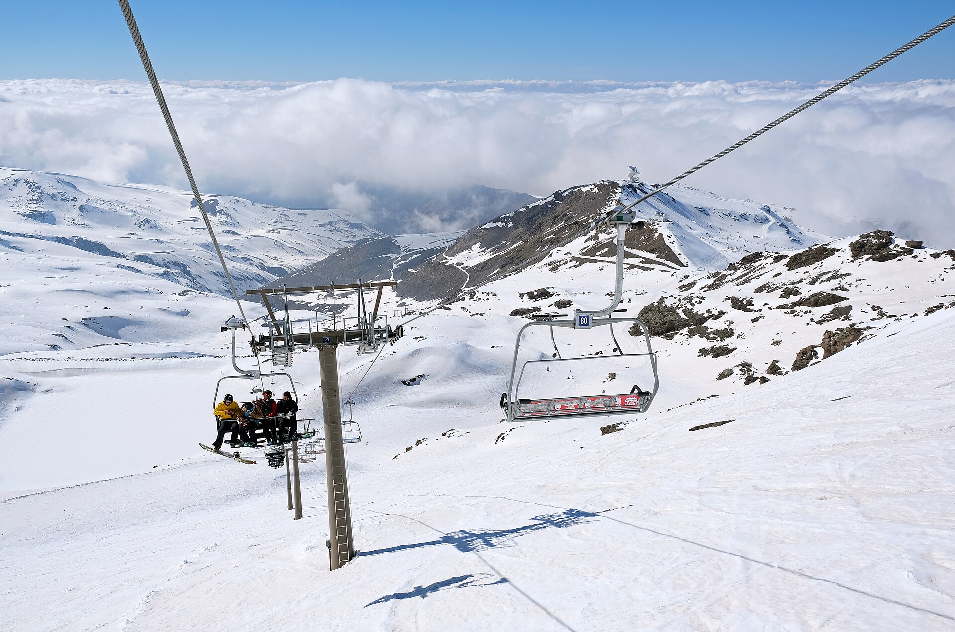 Sierra Nevada ski resort in Spain