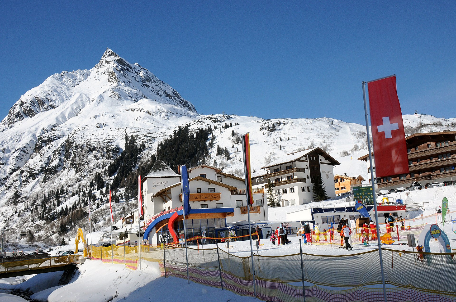 Galtür ski resort in Austria