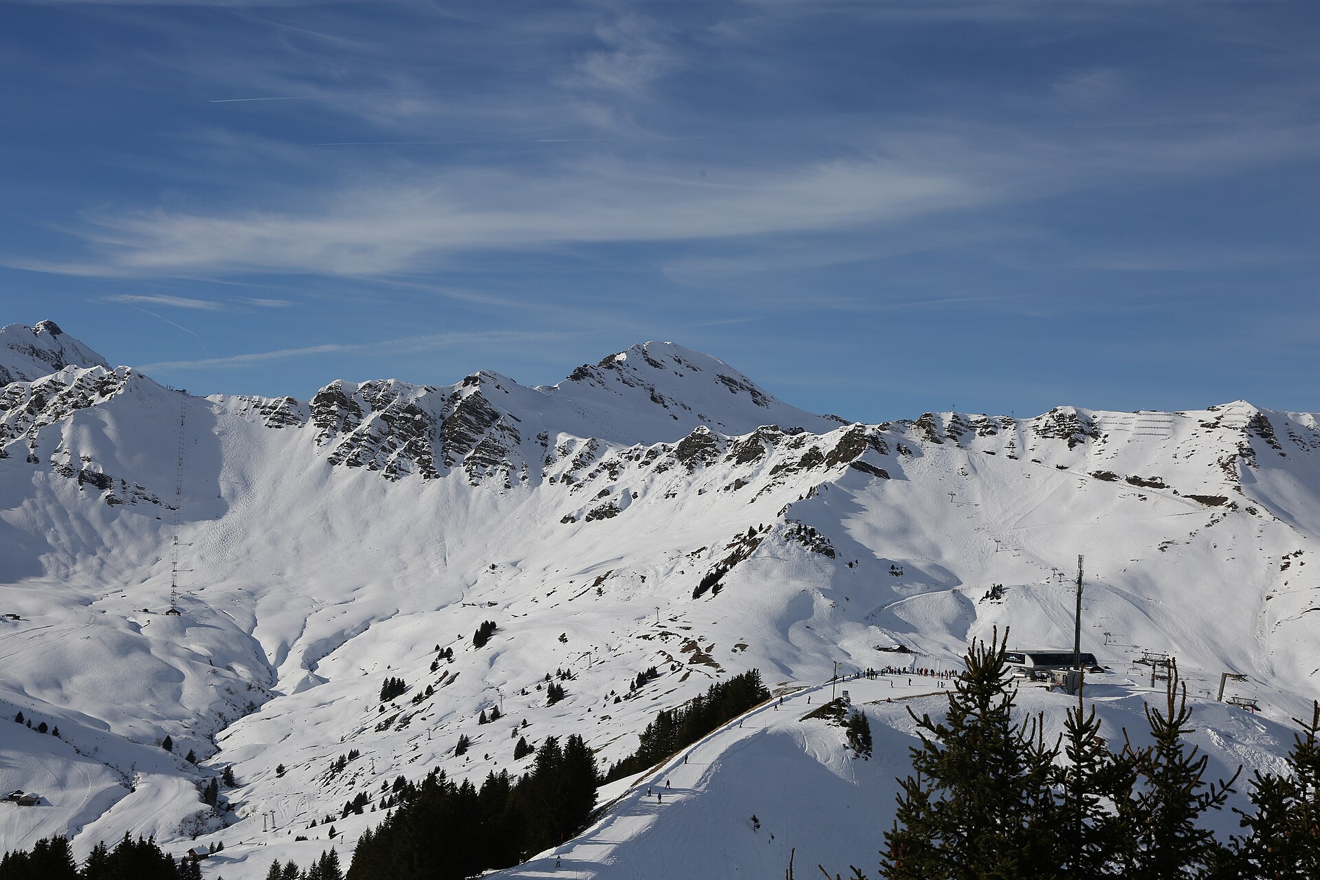 Champéry ski resort in Switzerland