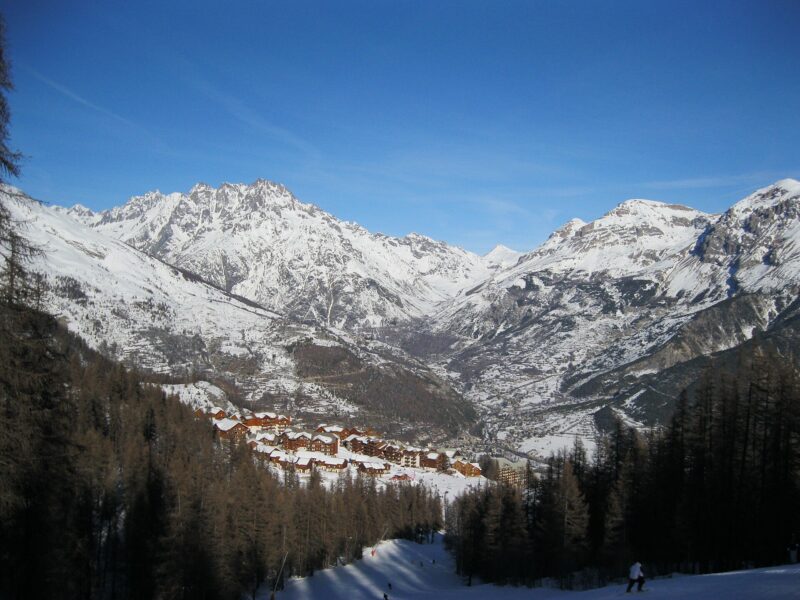 Puy-Saint-Vincent ski resort in France