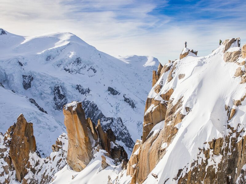 Chamonix ski resort in France