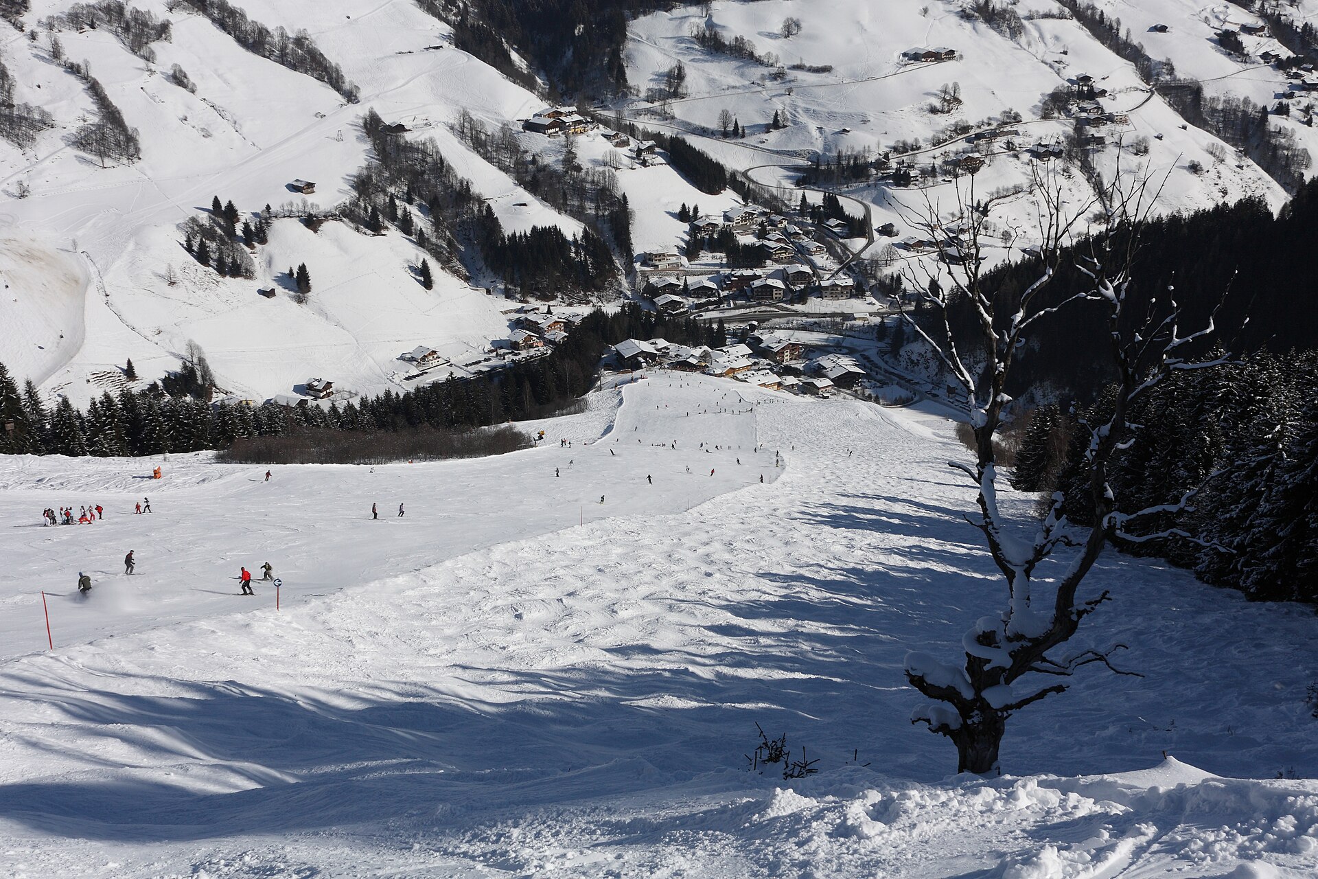 Saalbach ski resort in Austria