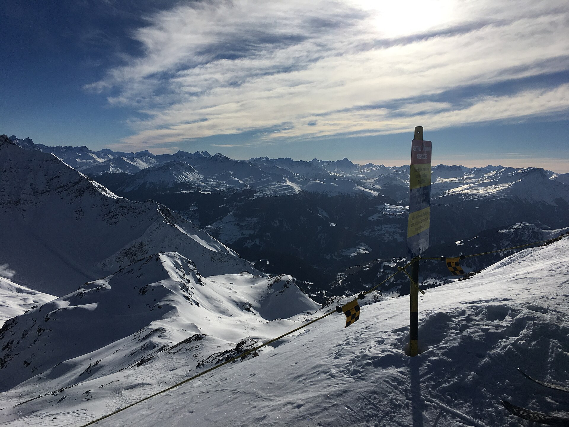 Arosa ski resort in Switzerland