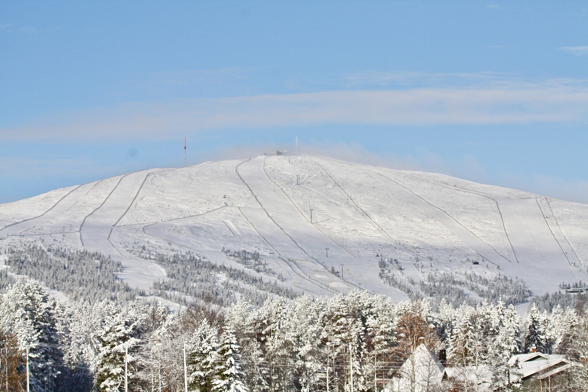 Ylläs ski resort in Finland