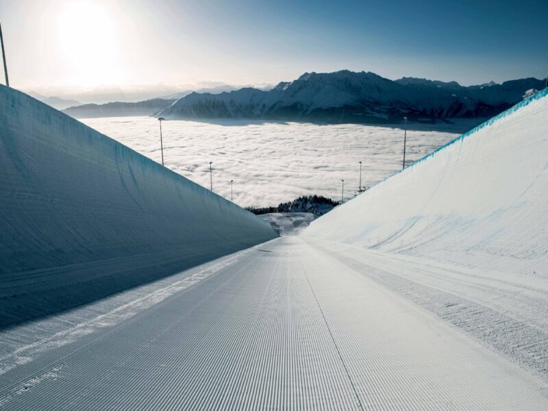 Laax ski resort in Switzerland