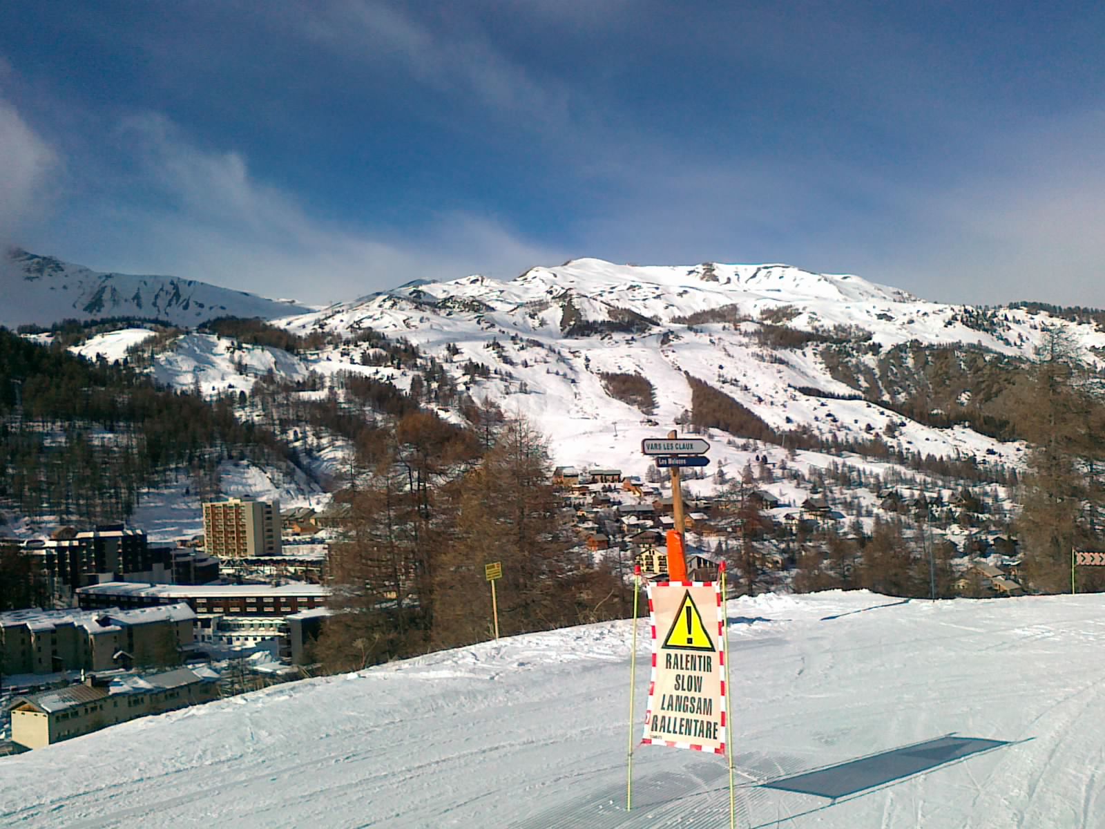Vars ski resort in France