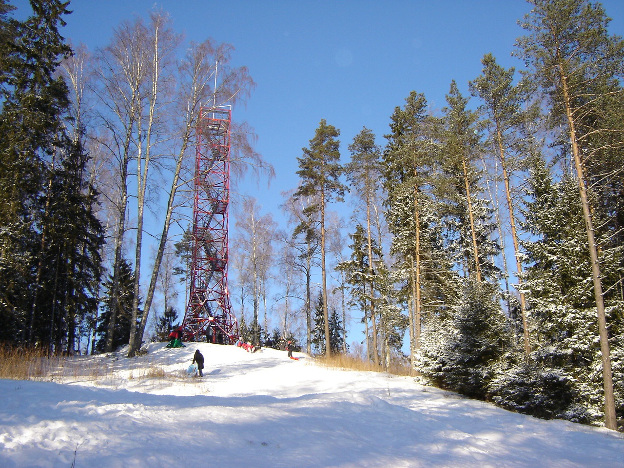 Valgehobusemäe ski resort in Estonia